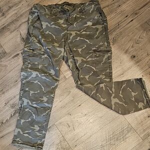 Torrid Green Camouflage Cargo Pants